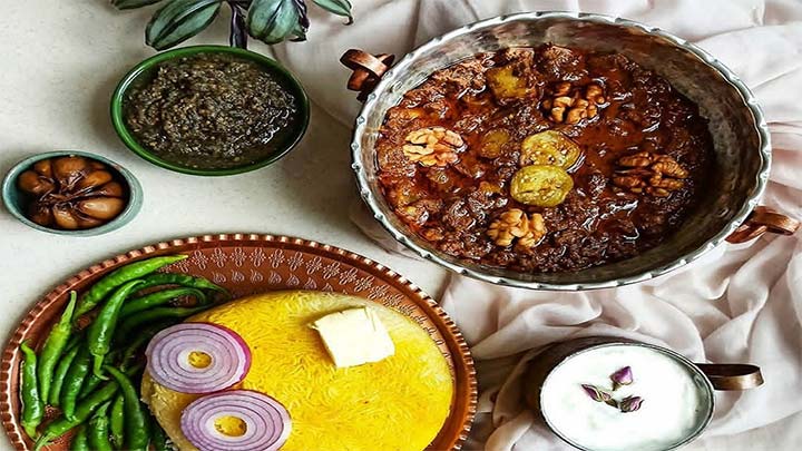 طرز تهیه خورشت شش انداز گیلانی