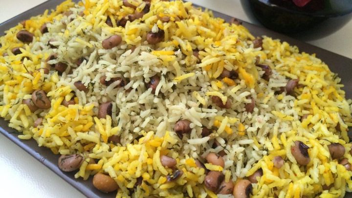 طرز تهیه برنج اسفندی شیرازی خوشمزه و جشن