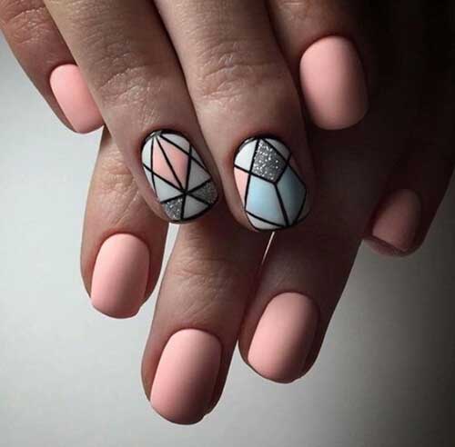 Geometric Nail Design 2017