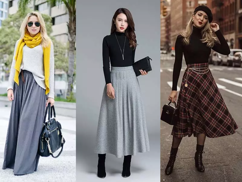 0 wear skirts in autumn