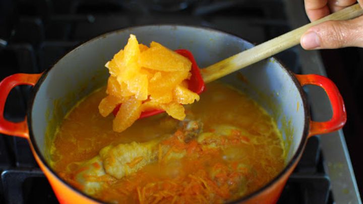 مراحل تهیه خورش نارنگی