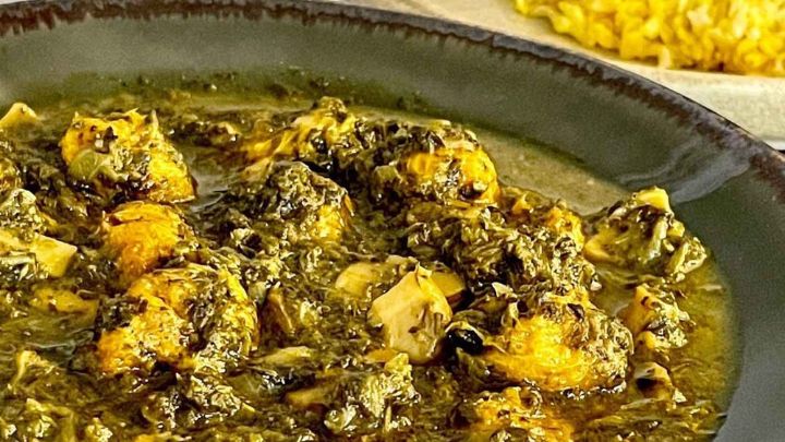 طرز تهیه خورش قیمه اسفناج