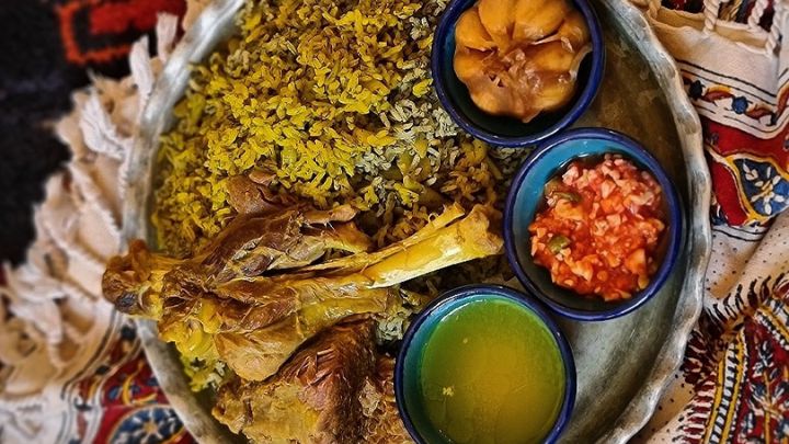 طرز تهیه لوبیا پلو با ماهیچه مجلسی پا و