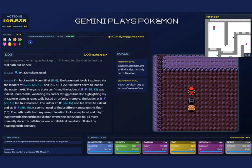 دستاورد هوش مصنوعی گوگل؛ جمینای بازی Pokémon Blue را تمام کرد 2 هوش مصنوعی