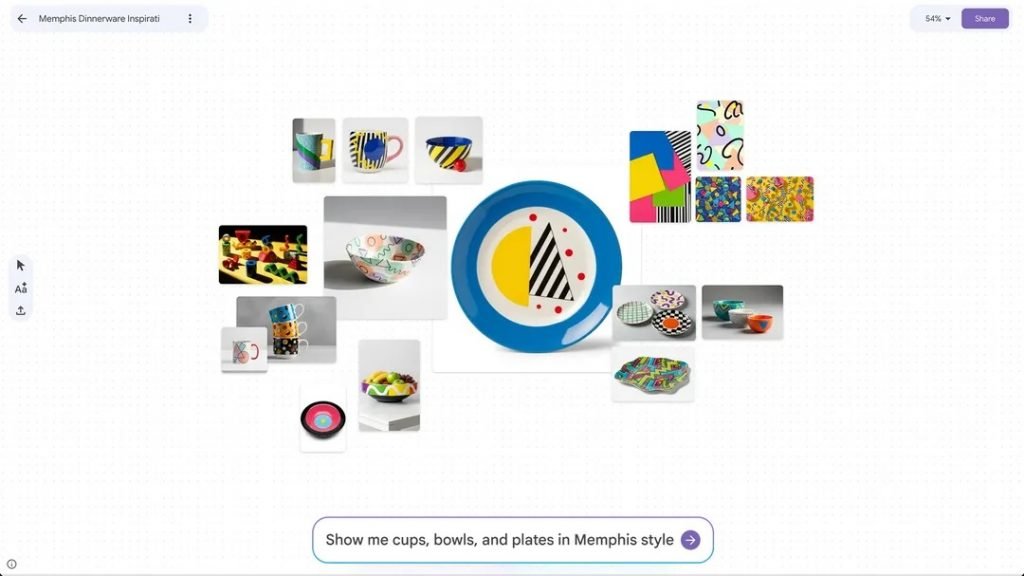 ابزار هوش مصنوعی Mixboard گوگل