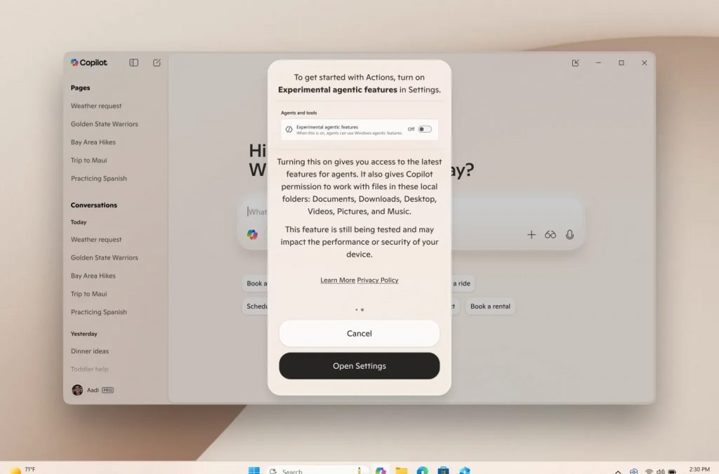 مایکروسافت از دستیار صوتی هوش مصنوعی برای ویندوز ۱۱ رونمایی کرد 2 دستیار صوتی ویندوز ۱۱