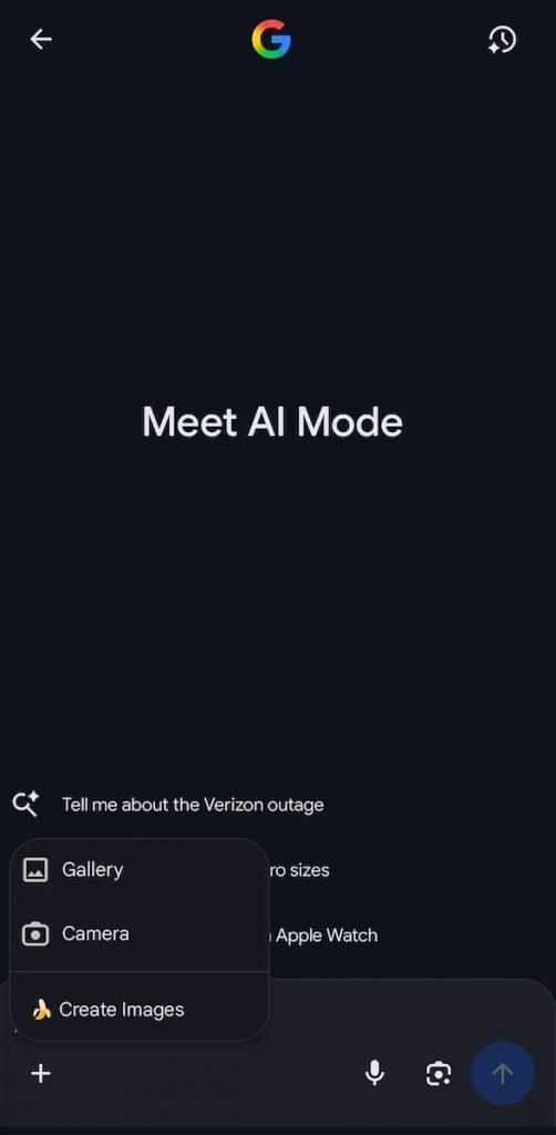 ناننو بنانا در AI Mode