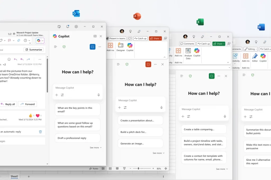 برنامه‌های آفیس قابلیت‌های هوش مصنوعی رایگان دریافت می‌کنند