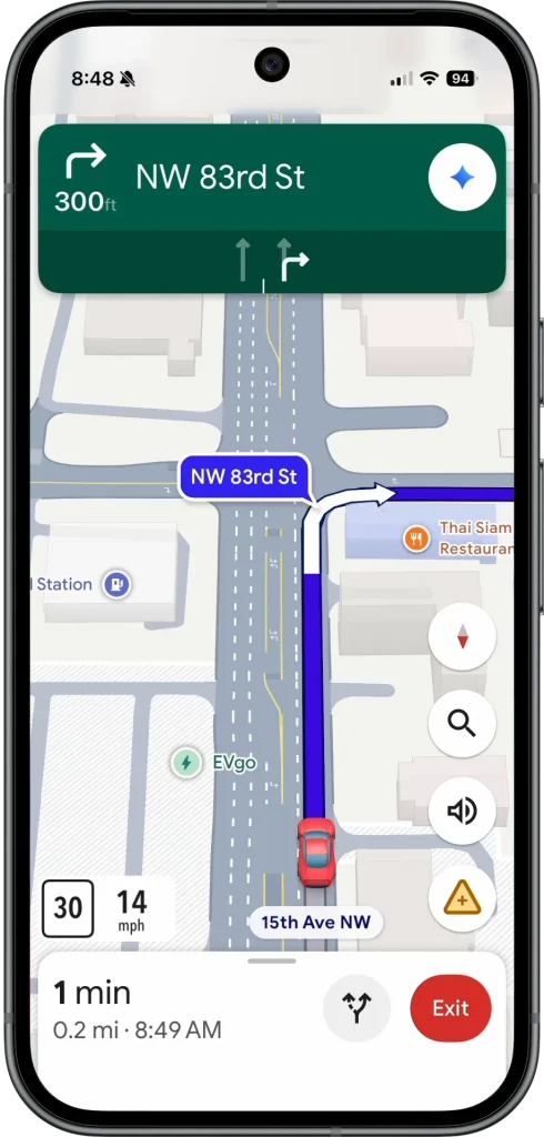 جمینای گوگل مپس