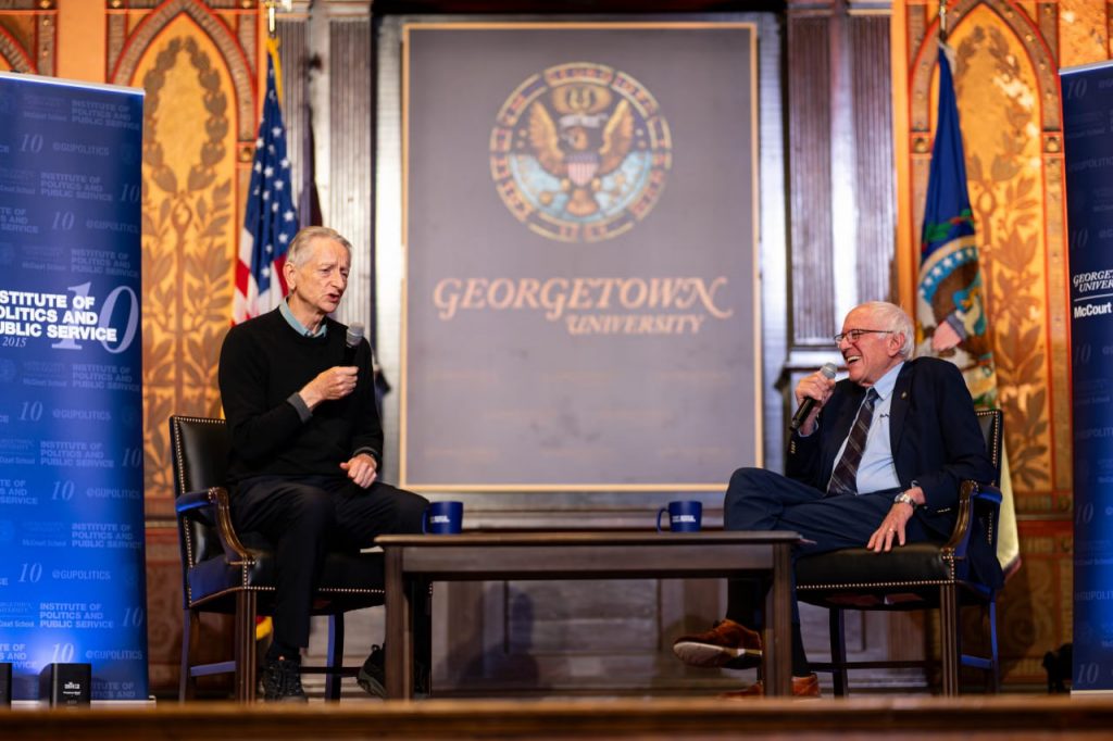 پدرخوانده هوش مصنوعی درباره فروپاشی جامعه هشدار داد 1 گفتگو پدرخوانده هوش مصنوعی با برنی سندرز