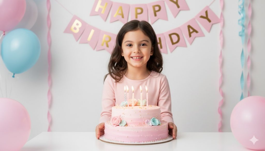 1765917694 996 جدیدترین پرامپت‌های ساخت عکس تولد آتلیه ای