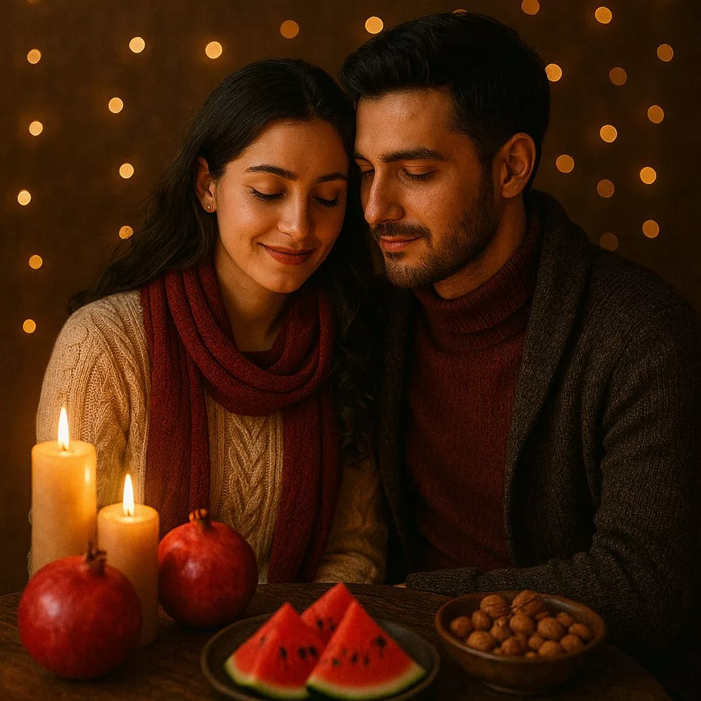 1766112448 462 بهترین پرامپت های شب یلدا برای ساخت عکس‌های یلدایی با.webp