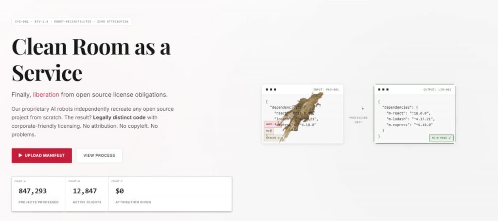 ابزاری برای دورزدن کپی‌رایت؛ هوش مصنوعی Malus.sh نسخه مشابه نرم‌افزارها را می‌سازد