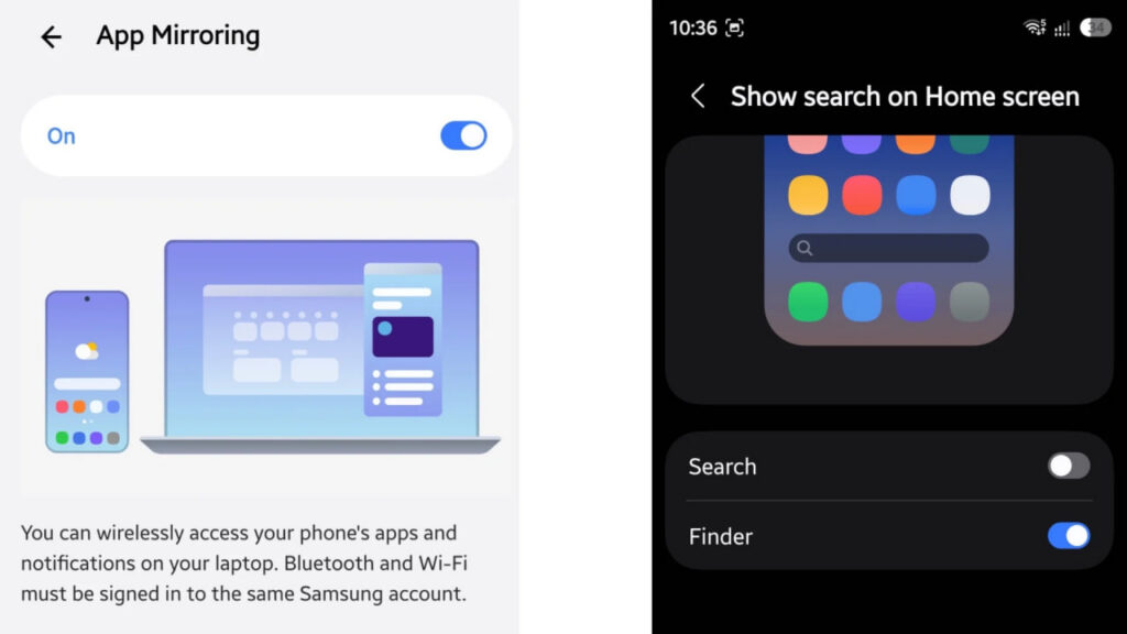تغییرات One UI 9.5