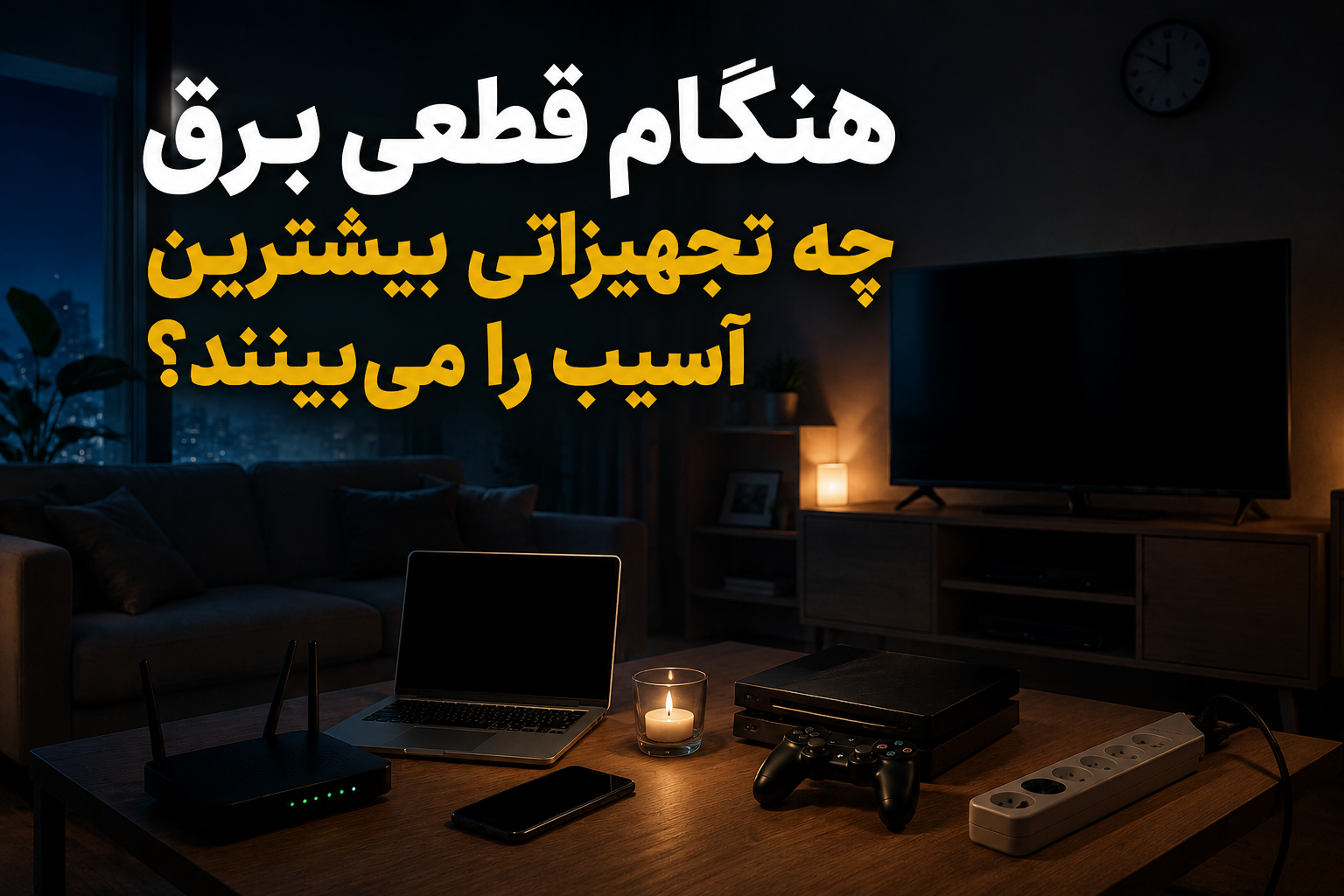 هنگام قطعی برق چه تجهیزاتی بیشترین آسیب را می‌بینند؟